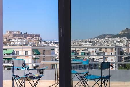 Studio With Private Terrace And View Of Acropolis! Atenas Exterior foto